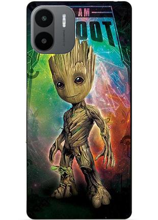 Силиконовый чехол бампер для xiaomi redmi a2 / a1 с рисунком groot грут стражи галактики