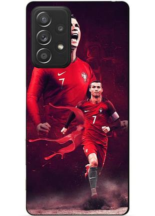 Чехол силиконовый бампер для samsung a32 с рисунком ronaldo португалия роналдо