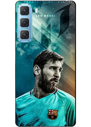 Силіконовий чохол бампер для infinix hot 50 (x6882) з малюнком leo messi мессі
