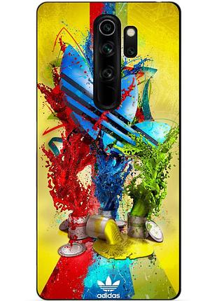 Бампер силіконовий чохол для xiaomi redmi note 8 pro з малюнком adidas