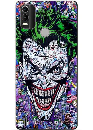 Силиконовый чехол бампер для nokia c21 plus с рисунком джокер joker