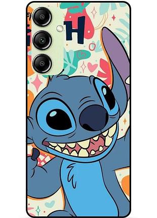 Чехол силиконовый бампер для samsung a55 с рисунком stitch стич