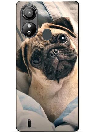 Силіконовий чохол бампер для zte blade l220 з малюнком фото мопс