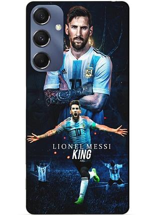 Силіконовий чохол бампер для samsung m34 5g з малюнком messi or мессі