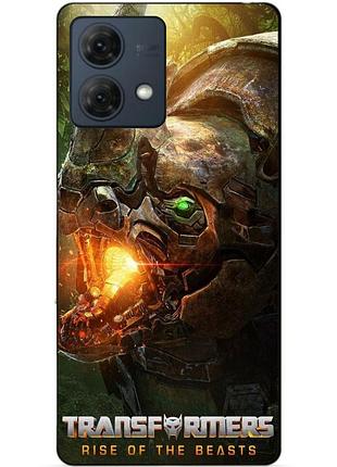 Силіконовий чохол бампер для motorola moto g84 з малюнком райнокс зверобати трансформери transformers