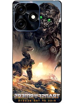Силиконовый чехол бампер для tecno spark 10c с рисунком эйплинк звероботы трансформеры transformers