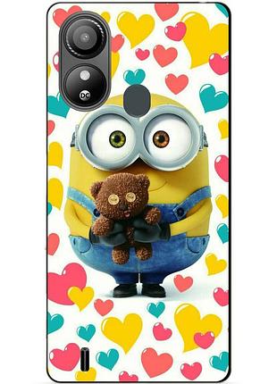 Силіконовий чохол бампер для zte blade l220 з малюнком міньйон боб minion