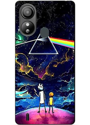 Силіконовий чохол бампер для zte blade l220 з малюнком рік і морті rick and morty