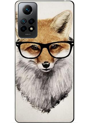 Силіконовий бампер чохол для xiaomi redmi note 12 pro з малюнком лиса