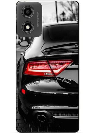 Чехол силиконовый бампер для motorola moto g04 с рисунком audi ауди машина авто