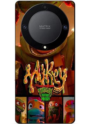 Чехол силиконовый бампер для huawei honor magic 6 lite с рисунком майки mikey черепашки ниндзя
