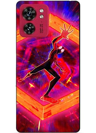 Силіконовий чохол бампер для motorola edge 40 з картинкою людина-павук spider man