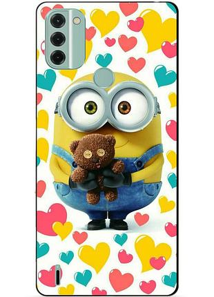 Силіконовий чохол бампер для nokia c31 з малюнком міньйон боб minion