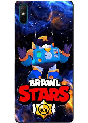 Силіконовий бампер чохол для xiaomi redmi 9a з героєм космічний бравл вольт