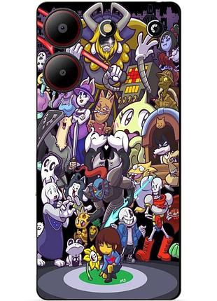 Чехол силиконовый бампер для zte blade a54 с рисунком undertale андертейл
