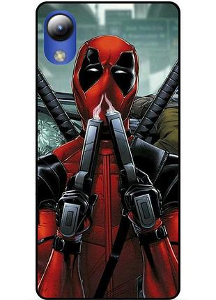 Силіконовий бампер чохол для zte blade l8 з малюнком дедпул deadpool