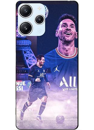 Силиконовый бампер чехол для xiaomi redmi 12 рисунок messi psg месси