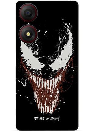 Силіконовий чохол бампер для zte blade a34 з малюнком веном venom