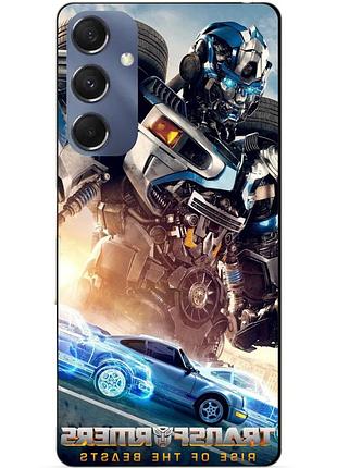 Силиконовый чехол бампер для samsung m34 5g с рисунком мираж трансформеры