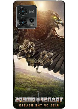 Силіконовий чохол бампер для motorola moto g72 з малюнком ейрейзор зверобати трансформери transformers