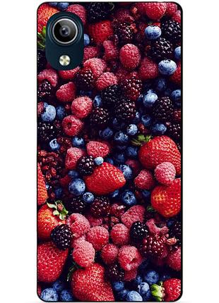 Силіконовий чохол бампер для vivo y91c з малюнком ягоди