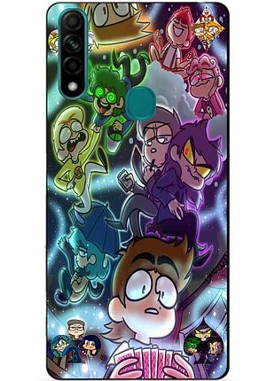 Силиконовый бампер чехол для oppo a31 с картинкой 13 карт