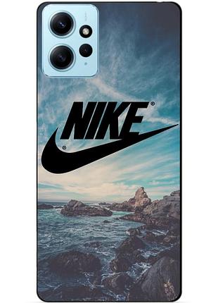 Силіконовий бампер чохол для xiaomi redmi note 12 з малюнком найк