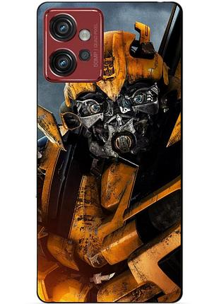 Силіконовий чохол бампер для motorola moto g32 з малюнком бамблбі bumblebee трансформери