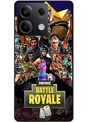 Силіконовий чохол бампер для xiaomi redmi note 13 5g з малюнком фортнайт fortnite