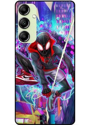 Силіконовий чохол бампер для samsung m52 з картинкою spider man людина-павук