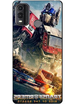Силіконовий чохол бампер для nokia g11 plus з малюнком оптимус прайм трансформери