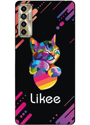 Силіконовий бампер чохол для tecno camon 17p з малюнком likee