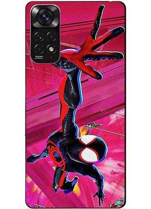 Силиконовый бампер чехол для xiaomi redmi note 11 pro с картинкой spider man