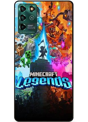 Силіконовий чохол бампер для zte blade v30 vita гра майнкрафт minecraft