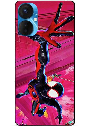 Силиконовый бампер чехол для tecno spark 9 pro spider man человек паук