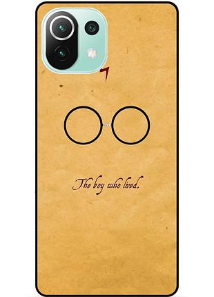 Силіконовий бампер чохол для xiaomi mi 11 lite з малюнком гаррі поттер harry potter окуляри