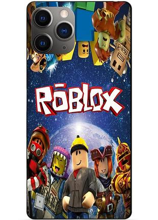 Силиконовый чехол бампер для iphone 11 pro max с рисунком роблокс roblox