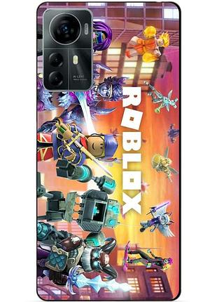 Силіконовий чохол бампер для zte blade a72s з картинкою роблокс roblox