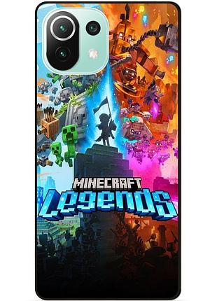 Силіконовий чохол бампер для xiaomi mi 11 lite гра майнкрафт minecraft