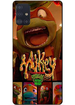 Силіконовий чохол бампер для samsung a51 з малюнком майки mikey черепашки ніндзя
