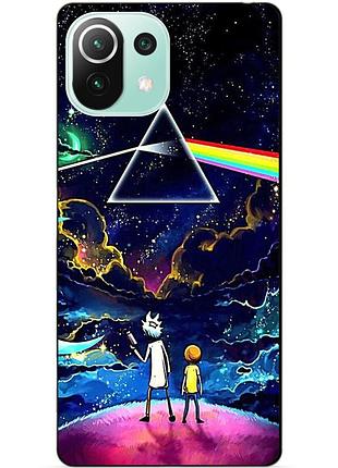 Силіконовий чохол бампер для xiaomi mi 11 lite з малюнком рік і морті rick and morty