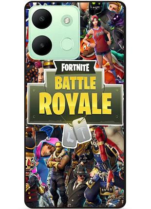 Чехол силиконовый бампер для infinix smart 7 hd игра fortnite фортнайт