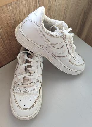 Оригинальные кожаные кроссовки nike force 1 le white (dh2925-111)