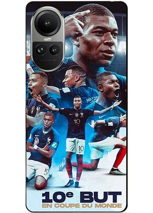 Силіконовий бампер чохол для oppo reno 10 з малюнком мбаппе франція mbappe