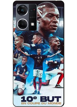 Силіконовий бампер чохол для oppo reno 7 з малюнком мбаппе франція mbappe