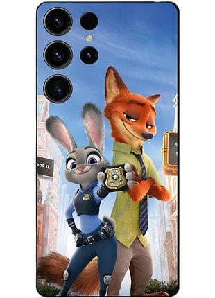 Силіконовий чохол бампер для samsung s23 ultra з малюнком джуді зверополіс zootopia