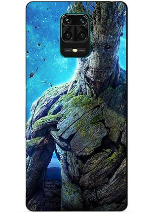 Силіконовий чохол бампер для xiaomi redmi note 9s з малюнком грут groot стражі галактики