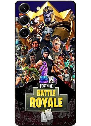 Силиконовый чехол бампер для samsung s23 plus с рисунком фортнайт fortnite