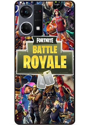Силиконовый чехол бампер для oppo reno 7 игра fortnite фортнайт