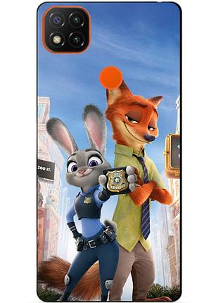 Чехол силиконовый бампер для xiaomi redmi 9c с рисунком джуди зверополис zootopia